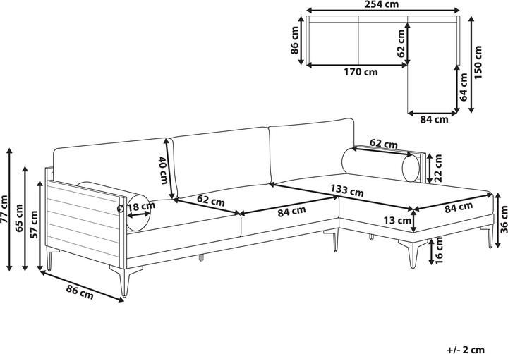 Nährwerte und Zutaten Beliani Cavezzo