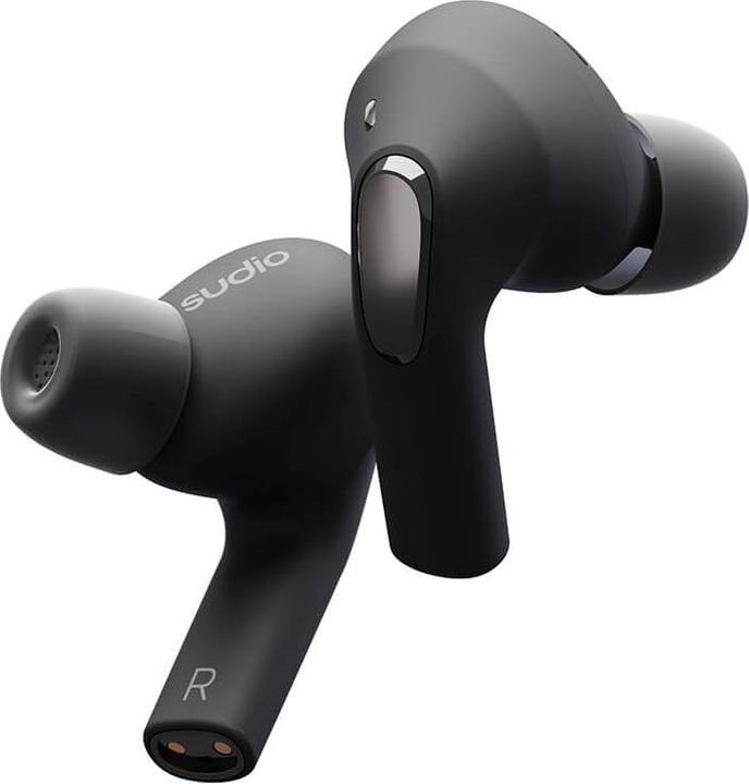 Sudio E2 Wireless Bluetooth Earbuds Black (ANC, 6.50 h, Wireless)