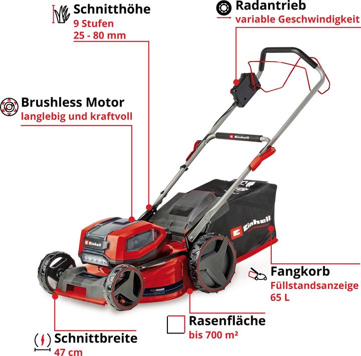 Produktbild Einhell GP-CM 36/47 S Li BL (4 x 4.0Ah) (Akkubetrieb)