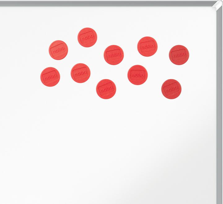 Immagine prodotto Nobo Magnete rotondo 24mm 1915293 rosso 10 pezzi (10 x)