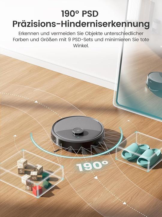 Produktbild M3 Max Saugroboter mit Wischfunktion & LiDAR-Navigation (20000 Pa)