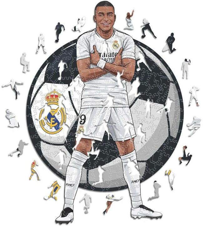 Image du produit Iconic Kylian Mbappé - Real Madrid - Puzzle en bois Taille M (270 pièces) (270 pièces)