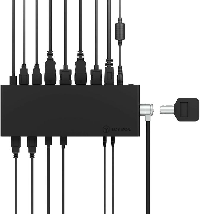 Actual product image Icy Box IB-DK2245AC (USB-C, 13 ports)