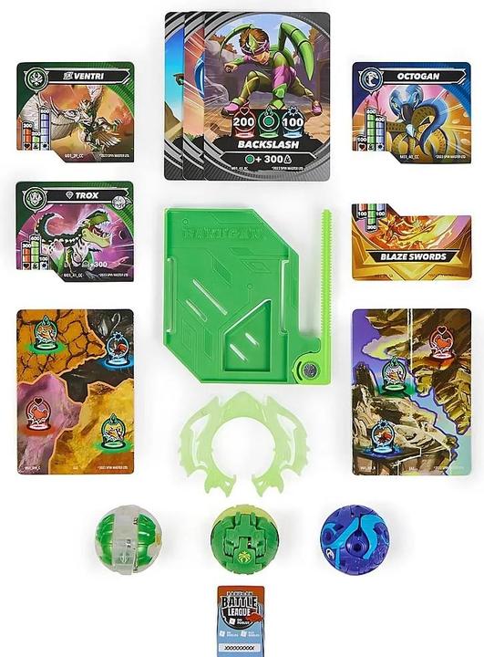 Image du produit Spin Master Bakugan 2023 Starter Pack avec 3 Bakugan (dont 1 Special Attack Ventri, 2 Core Balls (Octogan et Tr