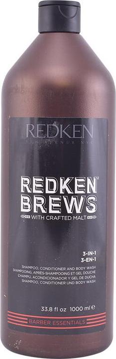 Actual product image Redken BREWS - 3-in-1 (Liquid shampoo, 1000 ml)