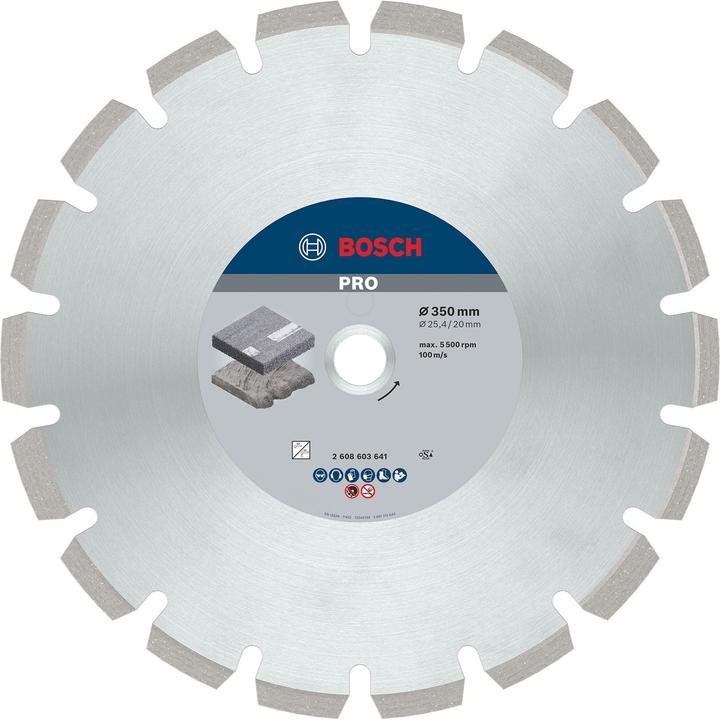 Produktbild Bosch Professional Zubehör PRO Asphalt Diamanttrennscheibe, 350 x 20/25,4 mm
