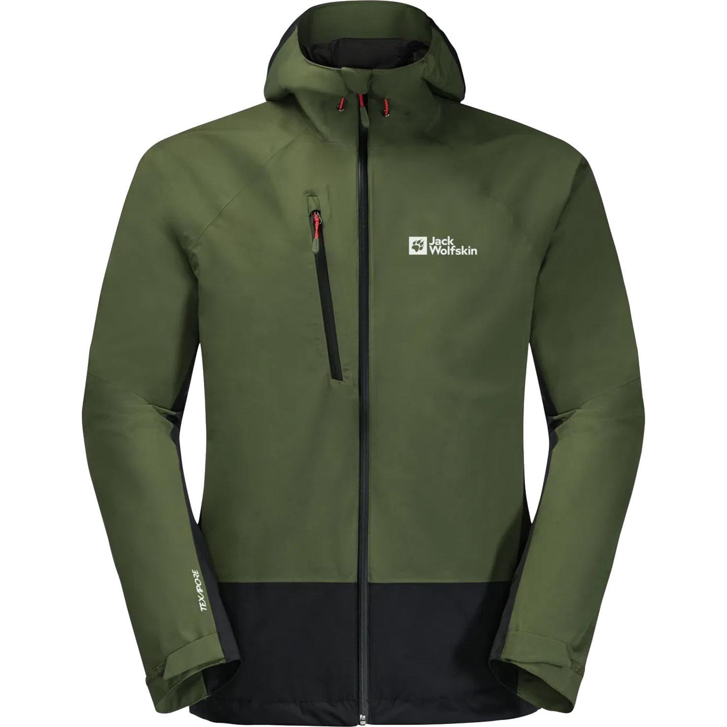 Jack Wolfskin, Herren, Jacke, Eagle Peak 2l Jkt (M), Grün, M