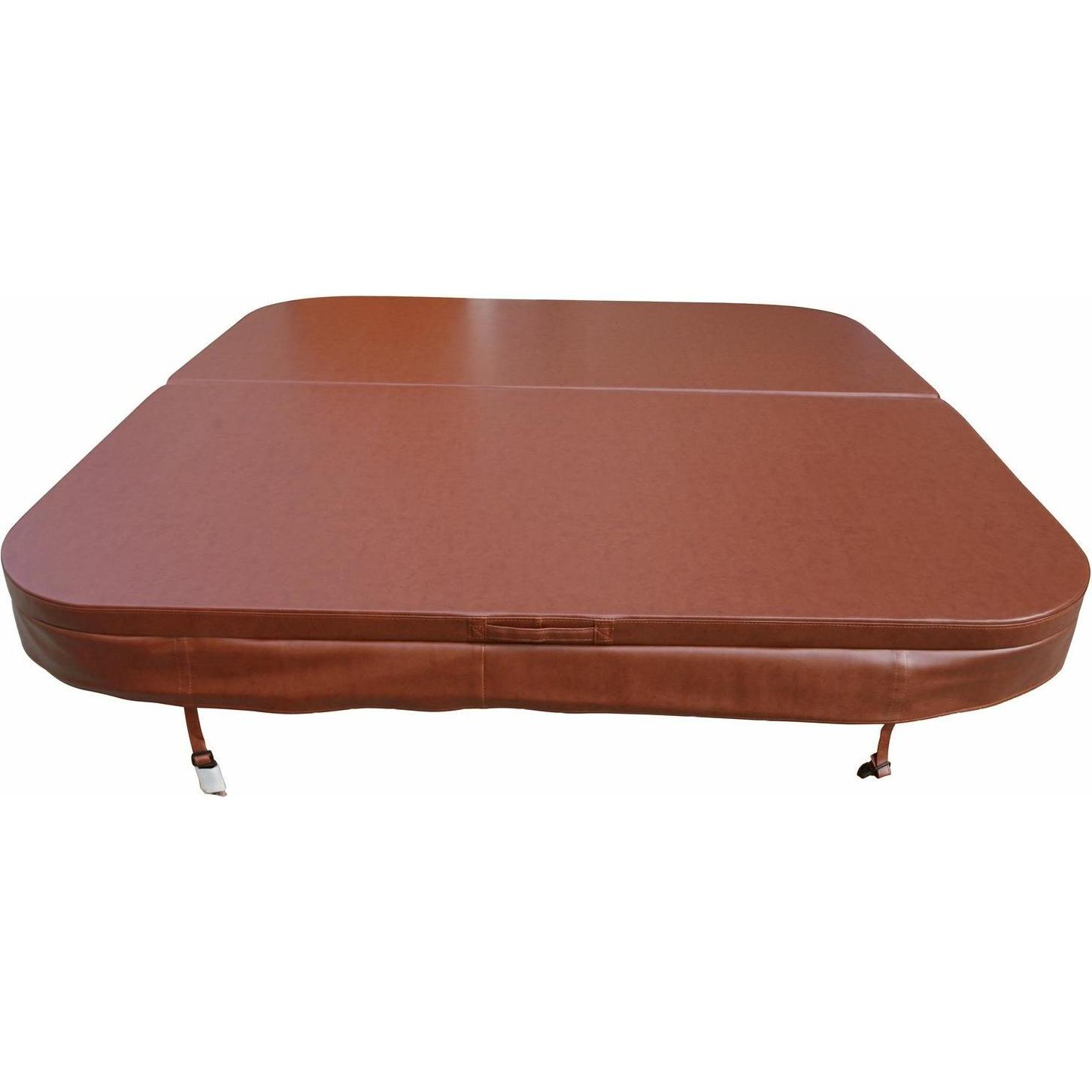 PureHaven, Pool Zubehör, Thermoabdeckung 215x215 cm verschliessbar mit Schnallen windsicher perfektes Ablaufsystem f