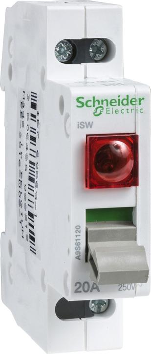 Produktbild Schneider Electric Acti9 iSW Switch Disconnector 1P 20A Red