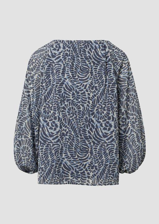 Immagine prodotto s.Oliver Bluse Chiffon-Bluse mit 3/4-Ärmeln und All-over-Print (48)