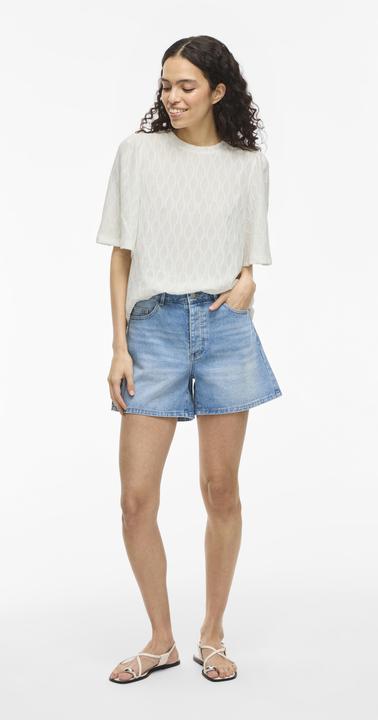 Image du produit Vila VIASHINA Rundhals Oberteil mit kurzen Ärmeln (M)