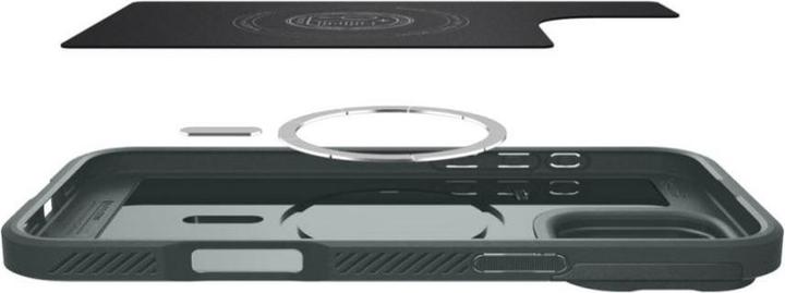 Produktbild Spigen Optik Armor Mag Magsafe Hülle für iPhone 16 Pro Max 6,9" abgrundtief grün (Apple iPhone 16 Pro Max)