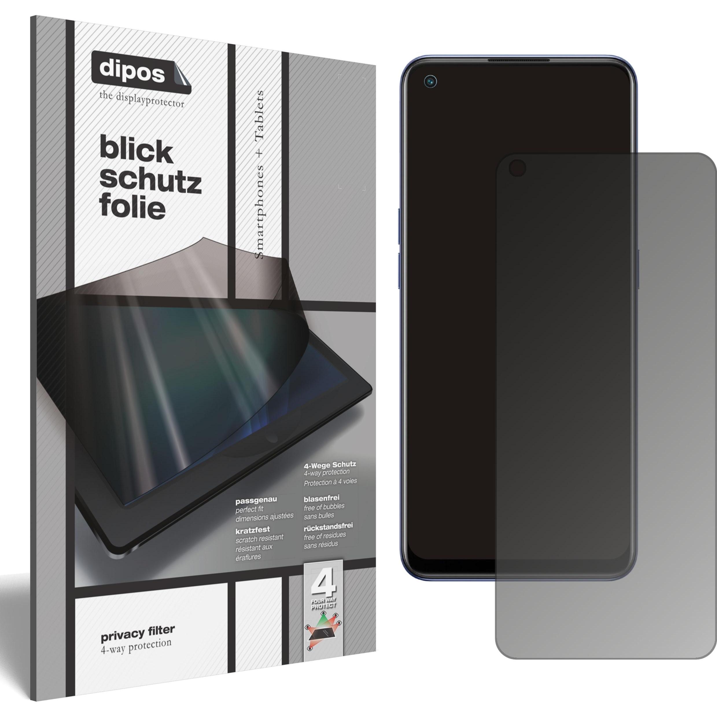 Dipos Blickschutzfolie 4-Way Privacy (1 Stück, Oppo Find X5 Lite), Smartphone Schutzfolie, Transparent