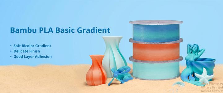 Immagine prodotto Bambu Lab PLA Basic Gradient (PLA, 1.75 mm, 1000 g, Multicolore)