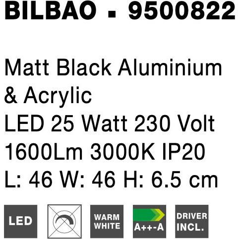 Thumbnail - Nova Luce, Wandleuchte + Deckenleuchte, Bilbao (1600 lm)