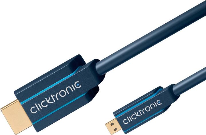 Image du produit clicktronic micro HDMI (Typ D) — HDMI (Typ A) (2 m, HDMI, 1.4)