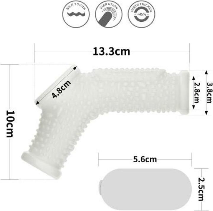 Actual product image Lovetoy Penis sheath with vibration (3.80 cm)
