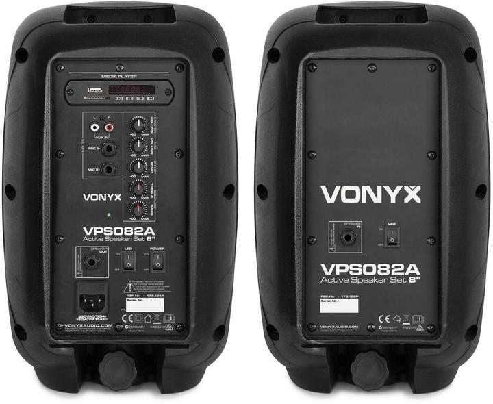 Actual product image Vonyx PA system VPS082A (Active, 1x 400 W)
