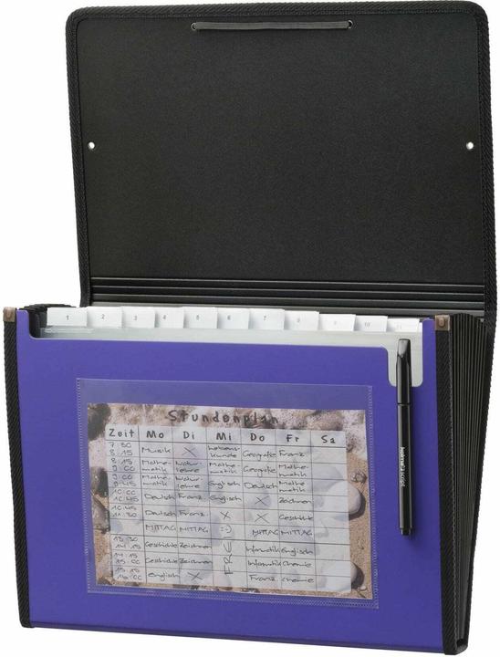 Produktbild Kolma Fächermappe A4 superstrong 12 Tabs violett (A4, 1 x)