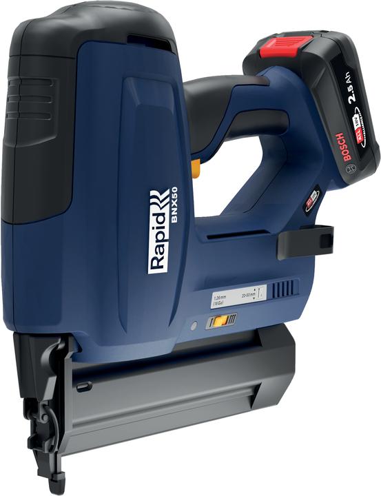 Rapid BNX50 cordless nailer 18V P4A in case incl. battery and charger