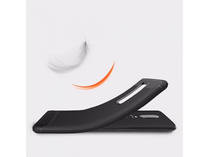 Produktbild Screenguard OnePlus 6 Hülle Carbon Brushed Soft TPU (OnePlus 6)
