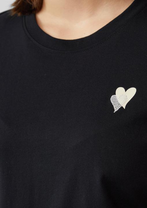 Produktbild S.Oliver T-Shirt T-Shirt mit Herz-Stickerei (44)