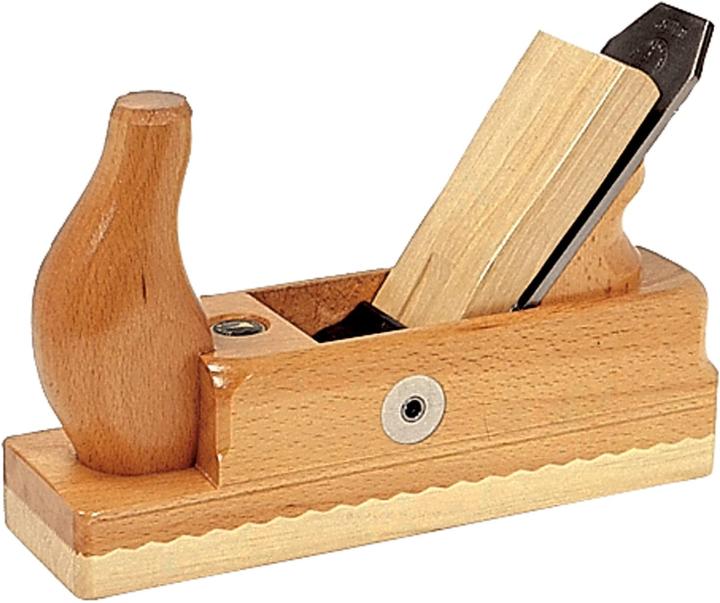 Image du produit Ulmia Rabot à bois / Rabot à plâtre avec semelle en hêtre blanc / double fer, nettoyage de bois massif (48 mm)