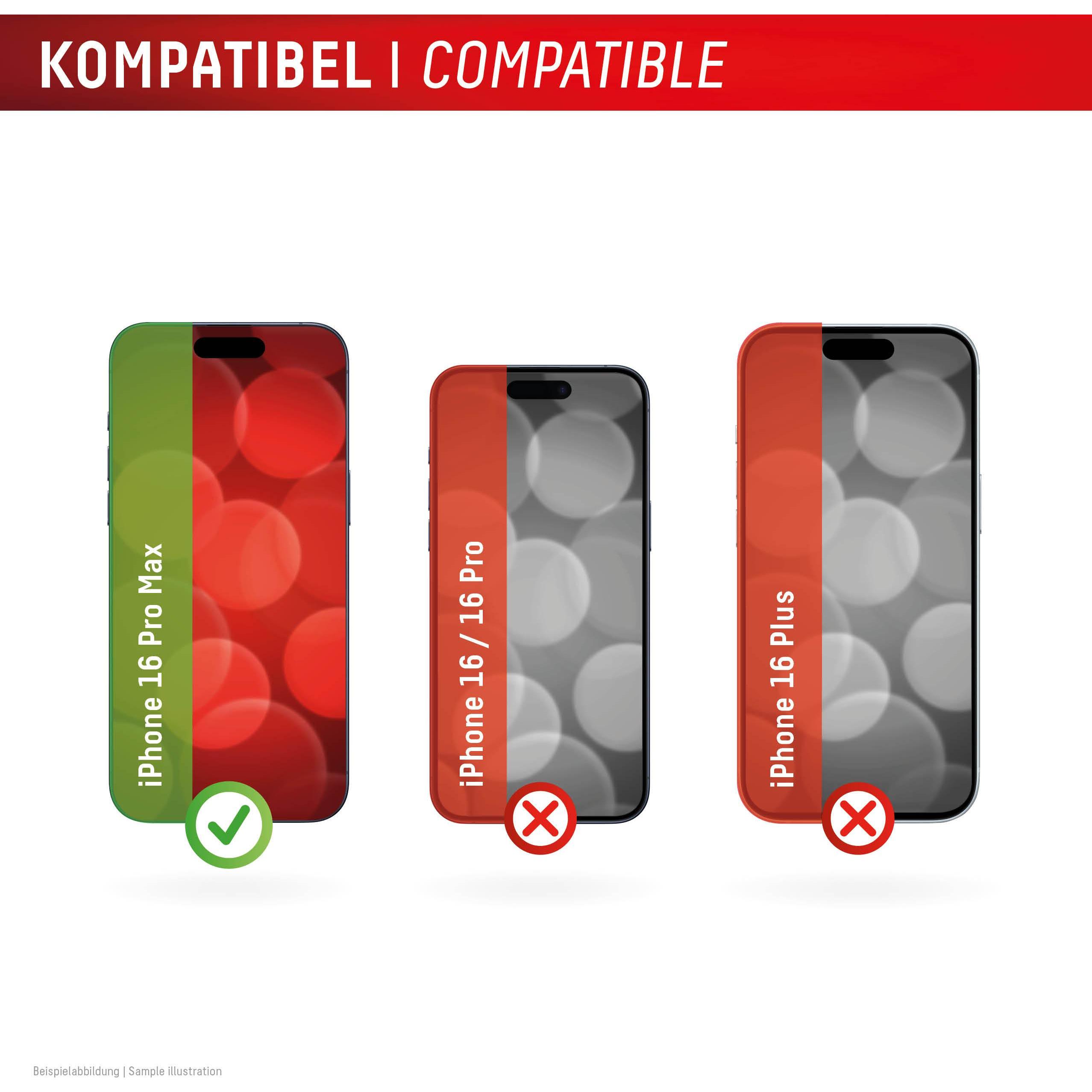 Thumbnail - Displex Real Glass, 2D Panzerglas (1 Stück, Apple iPhone 16 Pro Max), Smartphone Schutzfolie, Transparent