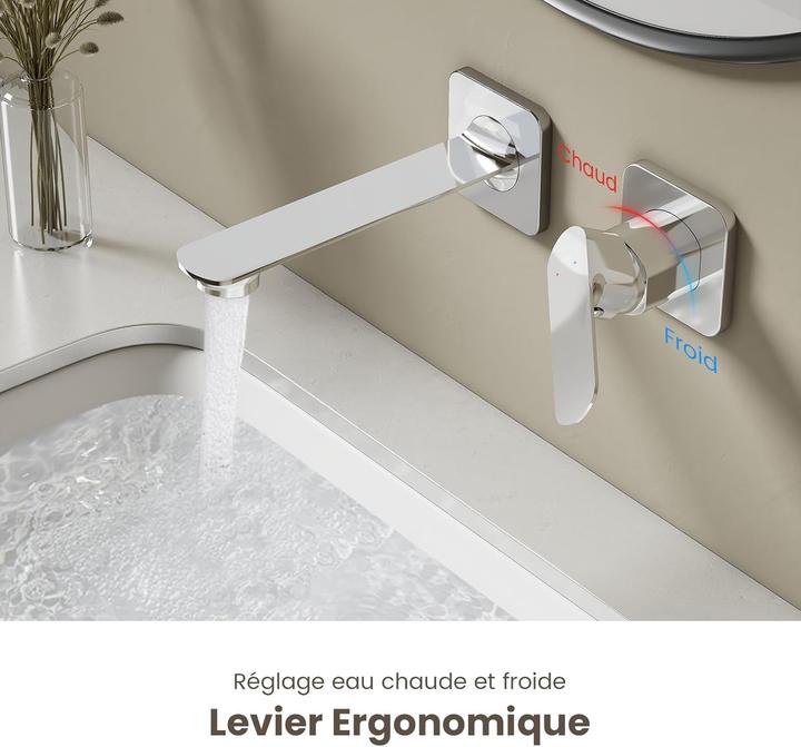 Produktbild Emke Modulare verchromte Waschbeckenarmatur mit Wasser sparendem Neoperl-Strahlregler