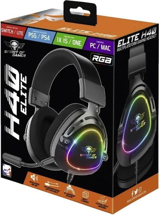Produktbild Spirit Of Gamer Headset Elite H40 DARK (Kabelgebunden)