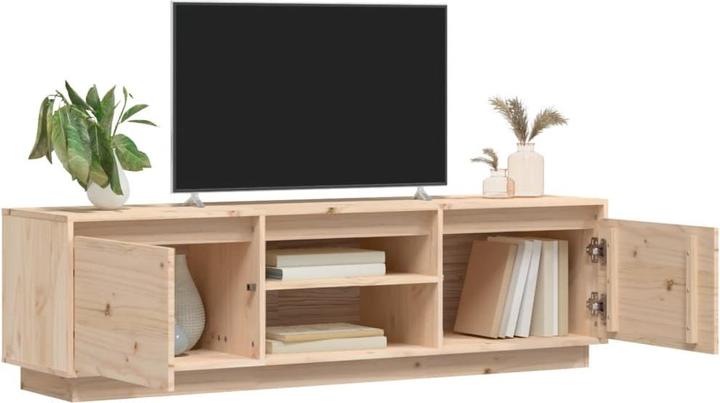 Produktbild vidaXL TV-Schrank 140x35x40 cm Massivholz Kiefer,Material (140 x 35 x 40 cm)