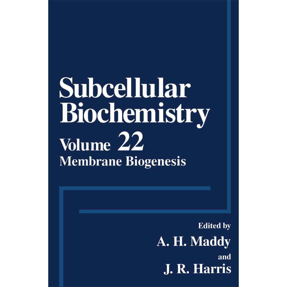 Membrane Biogenesis, Fachbücher von J. Robin Harris, A.H. Maddy