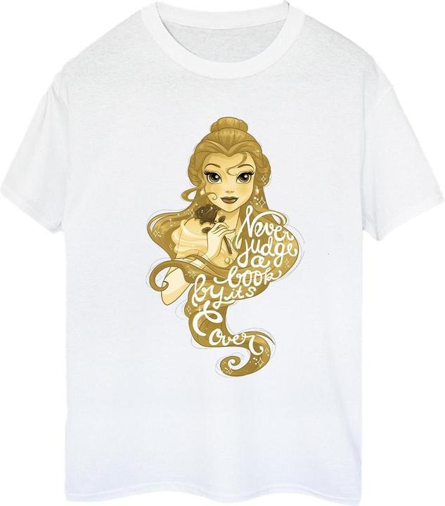 Immagine prodotto Disney Maglietta Donna/Ladies Beauty And The Beast Never Judge in cotone Boyfriend (L)