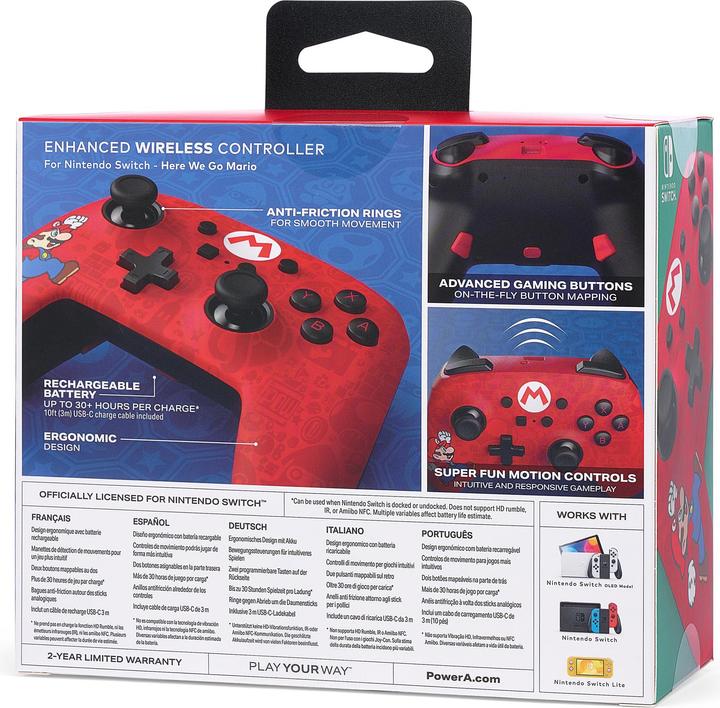 Actual product image PowerA Here we go Mario (Switch)