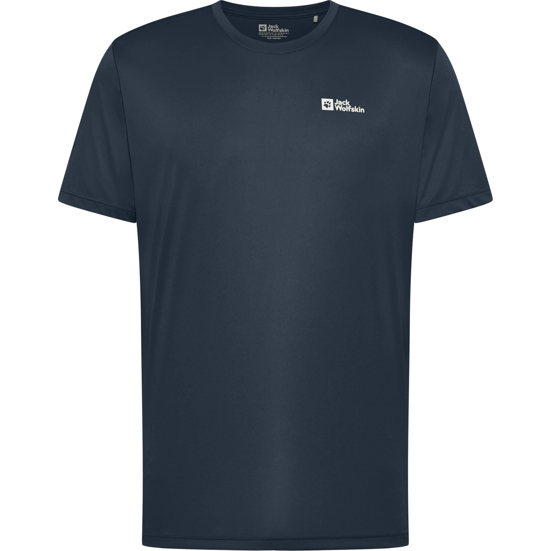 Jack Wolfskin, Herren, Sportshirt, Tech T M (XXL), Blau, XXL