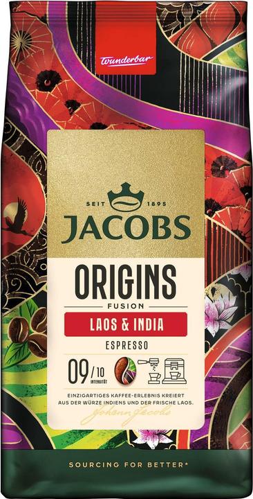Jacobs Origins Laos & India Kaffeebohnen kräftig 1,0 kg (1000 g)