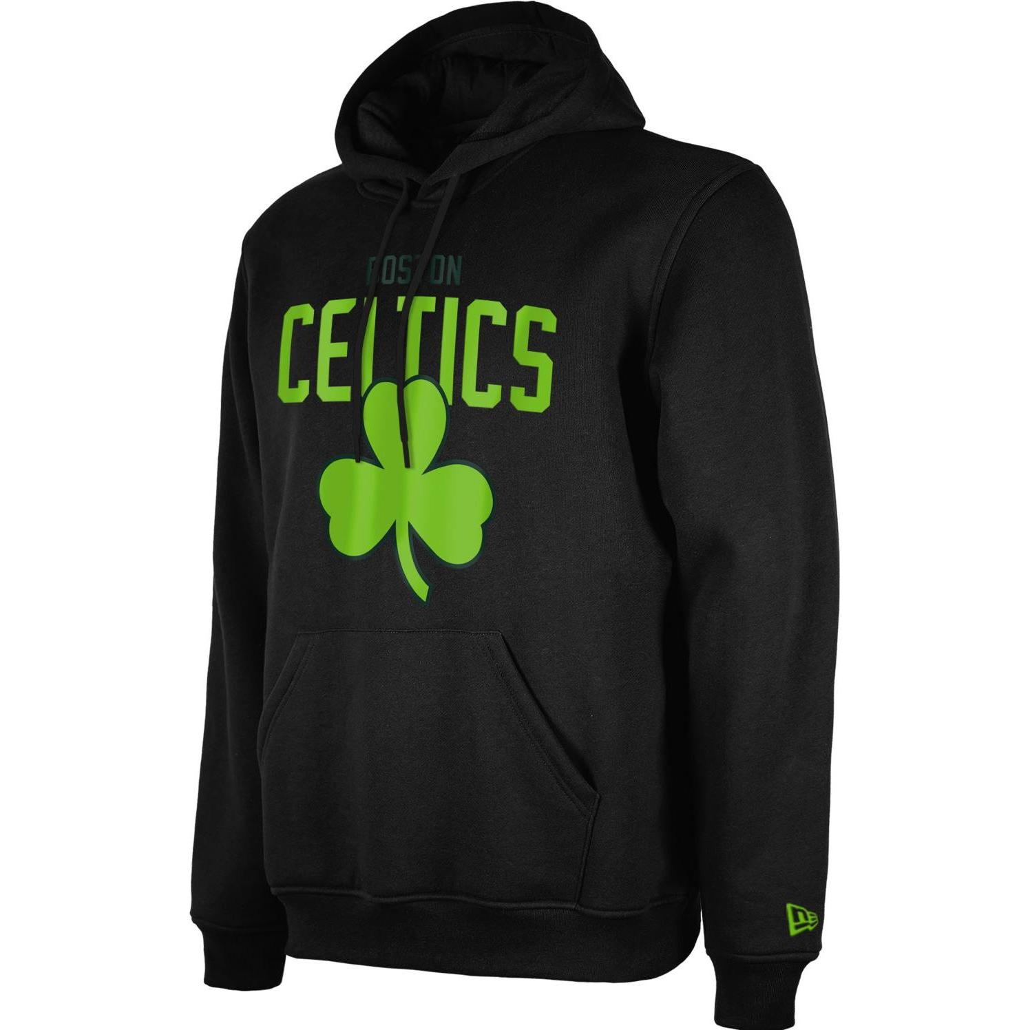 New Era, Herren, Pullover, Fleece Hoody - NBA CITY Boston Celtics - M, Schwarz, (M)