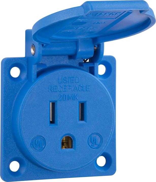 ABL Prise encastrée USA / Canada, bleu, 125 V/15 A