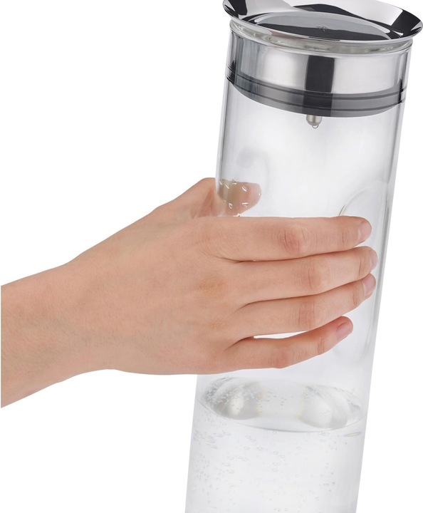 Productafbeelding WMF Waterkaraf 1,25l Glazen karaf met verzonken handvat Motion CloseUp sluiting (1.25 l)