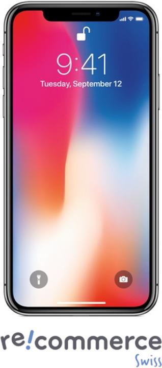 Produktbild Re!commerce iPhone X (256 GB, Space Gray, 5.80", 12 Mpx, Single SIM, B / Sehr gut)