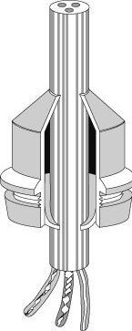 Actual product image Hensel EDKF 40 cable entry spigot panel thickness (max.) 4 mm 5 pcs.