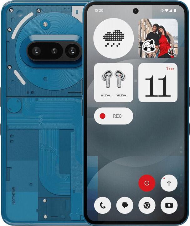 Actual product image Nothing Phone (3a) (256 GB, Blue, 6.77", Dual SIM, 5G)