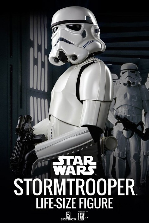 Actual product image Sideshow Star Wars Life-Size Statue Stormtrooper 198 cm