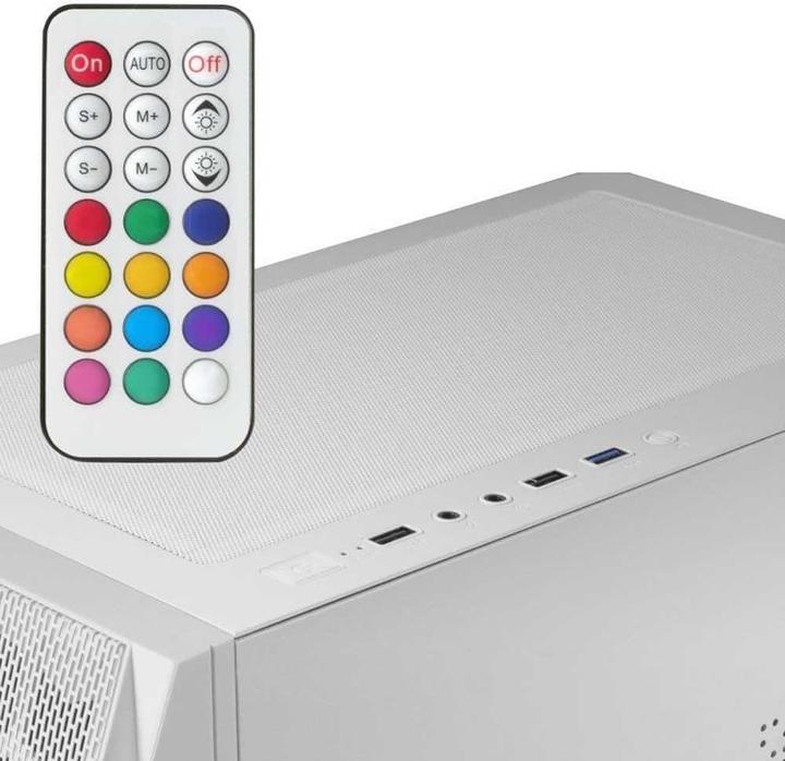 Immagine prodotto Mars Gaming Boitier Moyen Tour E-Atx Mc-Kx RGB Avec Panneau Vitré (Blanc) (ATX, E-ATX, mATX, Mini-ITX)