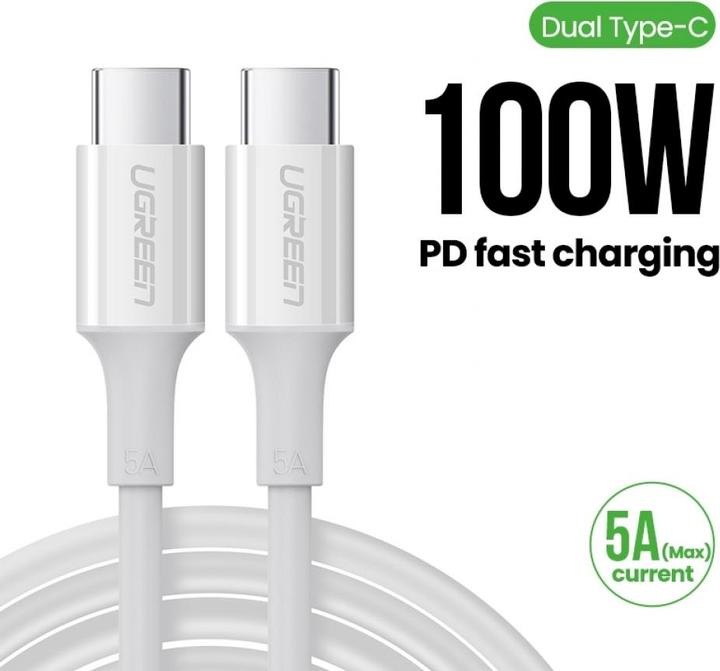 Image du produit Ugreen USB C – USB C (2 m, USB 2.0)