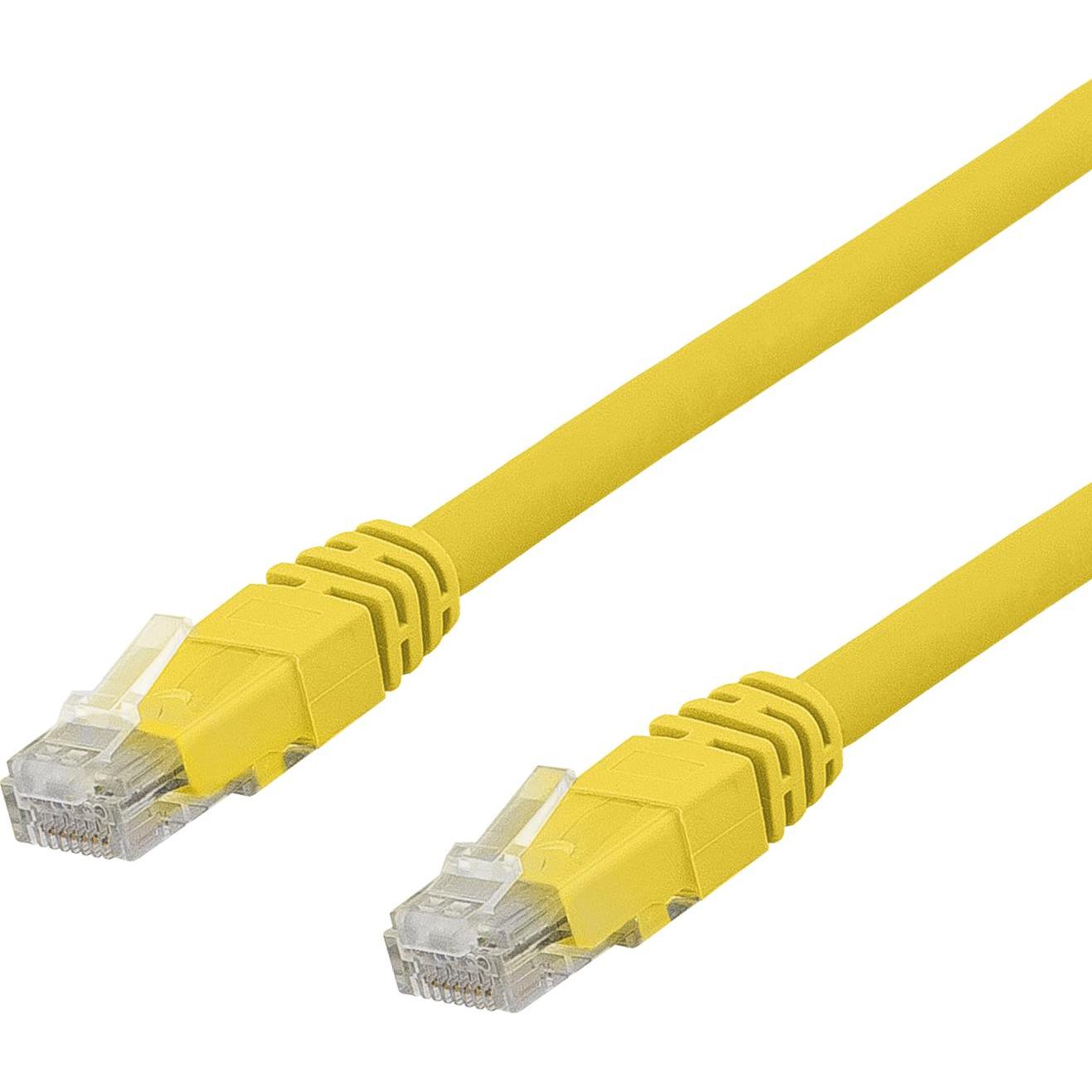 Deltaco U/UTP Cat6a patch cable 1.5m 500MHz LSZH yellow (U/UTP, CAT6a, 1.50 m), Netzwerkkabel
