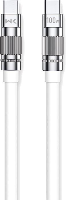 Wekome WDC-188 Wingle-Serie – USB-C-auf-USB-C-Verbindungskabel, 100 W, Schnellladung, 1 m (weiss) (1 m, 100 W)