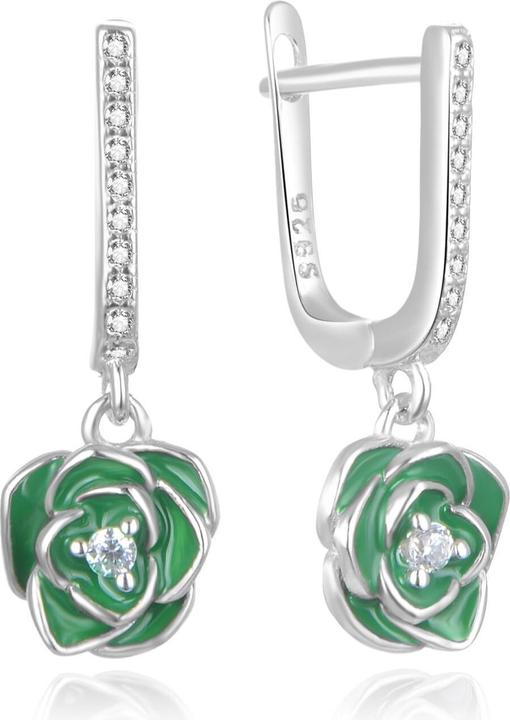 Immagine prodotto Moiss Orecchini in argento Green rose E0002472 (L)