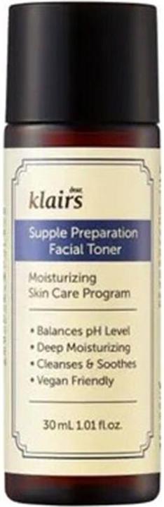 Klairs Supple Preaparation Facial Toner Moisturising Face Tonic 30Ml (Face toner, 30 ml)