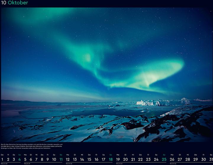 Produktbild Polarlichter - Wandkalender 2026 (60 x 45 cm)